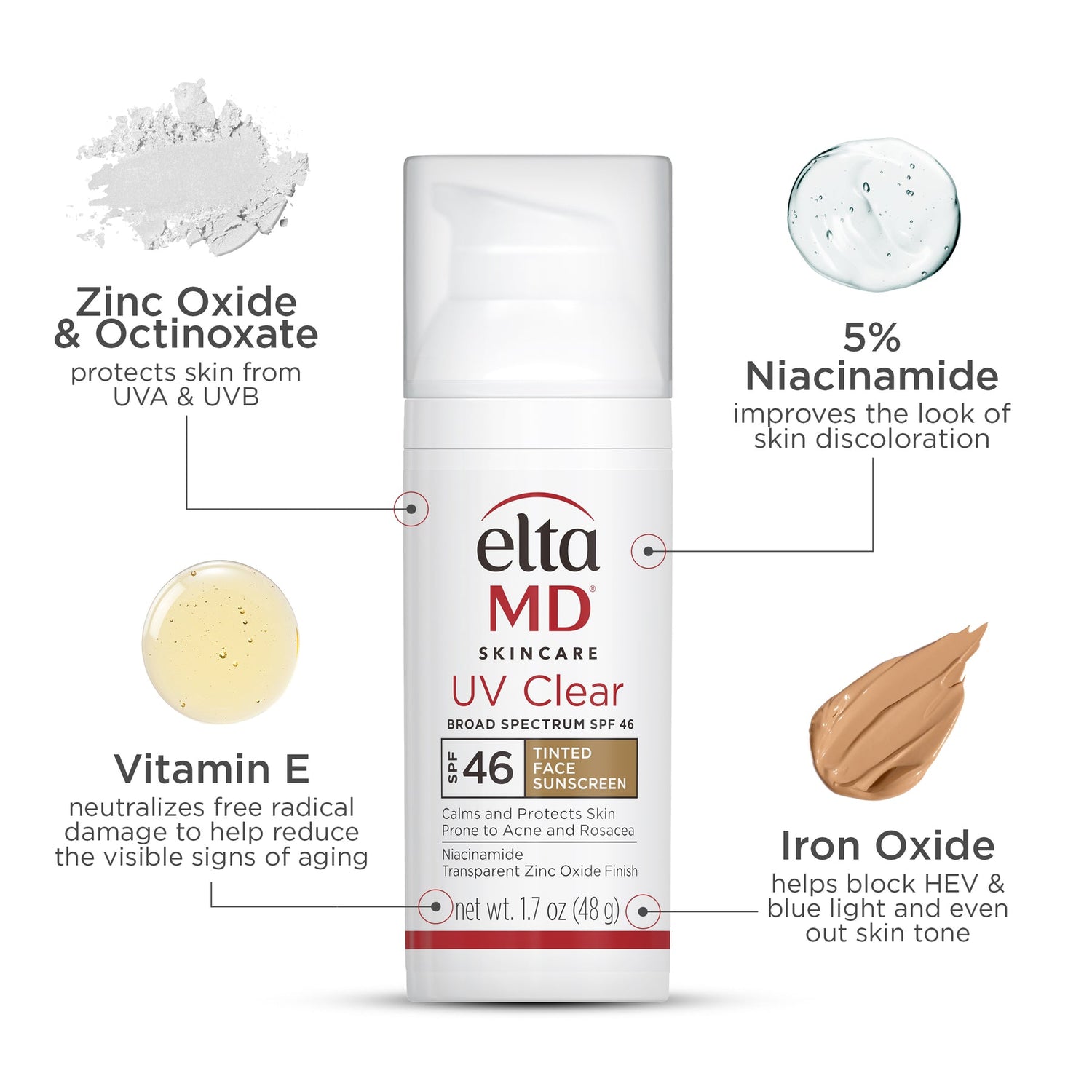 EltaMD UV Clear  Tinted Broad-Spectrum SPF 46